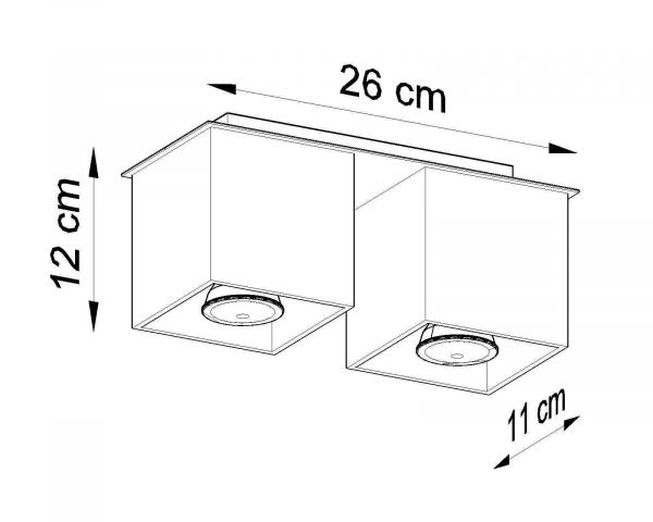 Kattovalaisin QUAD 2 valkoinen