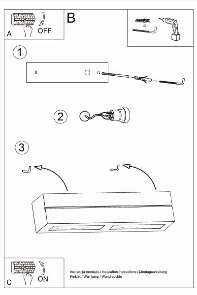 Seinävalaisin keraaminen VEGA LINE