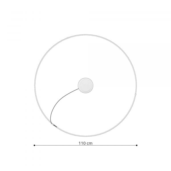 Kattokruunu RIO 110 musta 4000K