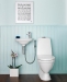 WC-istuin Nautic 1500 piilo S-lukko, 2-H, soft close kansi, Hygienic Flush