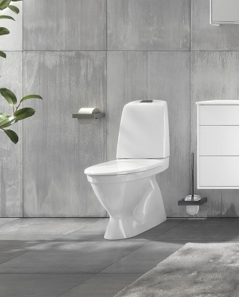 WC-istuin Nautic 1500 piilo S-lukko, 2-H, soft close kansi, Hygienic Flush