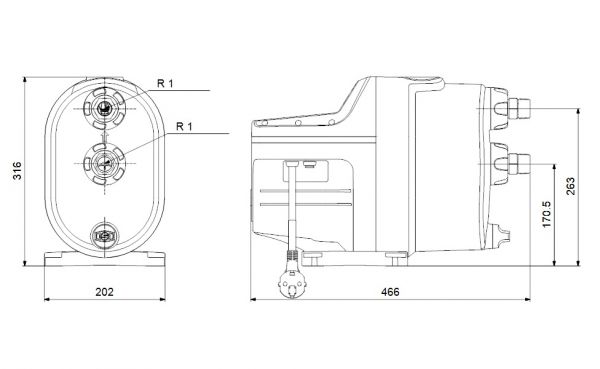 Vesiautomaatti Grundfos Scala1 3-45