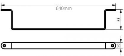 Pyyhetanko 60cm Haceka IXI harjattu RST teräs