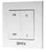 Wall mounted HRU Europlast E-Extra EER100SA, antracite, with wall switch