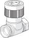 Patteriventtiili Oras 443010 Stabila Pro 3/8" (DN10) suora L=50