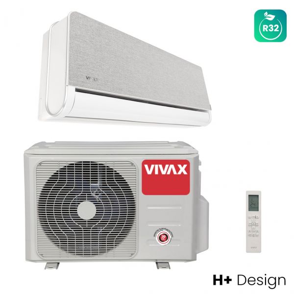 Ilmalämpöpumppu Vivax H+ Design 12 harmaa kankainen