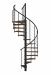 Spiral Staircase MINKA Venezia Smart, Walnut colour