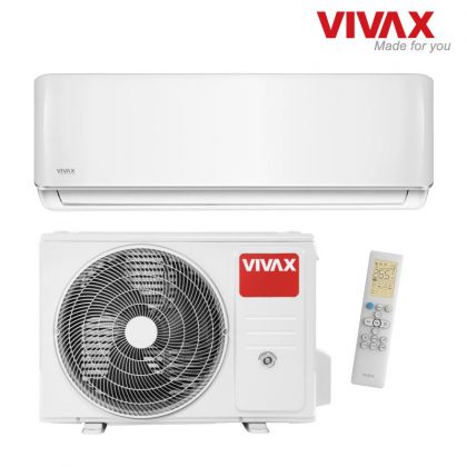 Ilmalämpöpumppu Vivax 09 R+, valkoinen, sisä- ja ulkoyksikkö